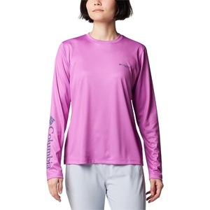 image:imageColumbia Womens Tidal Tee PFG Fish Star Long SleeveBright LavenderFish Star Splashflora