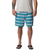 image:imageColumbia Mens Summertide Stretch Printed ShortBright Aqua Marker Stripe