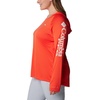 image:imageColumbia Womens Tidal Tee HoodieBright PoppyWhite Logo