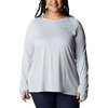 image:imageColumbia Womens Tidal Tee HoodieCirrus GreyElectric Turquoise Logo