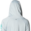 image:imageColumbia Womens Tidal Tee HoodieCirrus GreyElectric Turquoise Logo