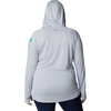 image:imageColumbia Womens Tidal Tee HoodieCirrus GreyOcean Blue Logo