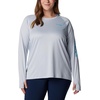 image:imageColumbia Womens Tidal Tee HoodieCirrus GreyOcean Blue Logo