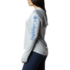 image:imageColumbia Womens Tidal Tee HoodieCirrus GreyStormy Blue Logo