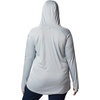 image:imageColumbia Womens Tidal Tee HoodieCirrus GreyStormy Blue Logo