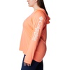 image:imageColumbia Womens Tidal Tee HoodieCoral GlowWhite Logo