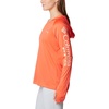 image:imageColumbia Womens Tidal Tee HoodieCorangeLight Coral Logo
