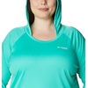 image:imageColumbia Womens Tidal Tee HoodieElectric TurquoiseWhite Logo