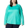 image:imageColumbia Womens Tidal Tee HoodieElectric TurquoiseWhite Logo