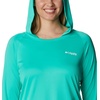 image:imageColumbia Womens Tidal Tee HoodieElectric TurquoiseWhite Logo