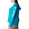 image:imageColumbia Womens Tidal Tee HoodieOcean TealWhite Logo