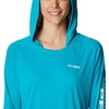 image:imageColumbia Womens Tidal Tee HoodieOcean TealWhite Logo