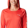 image:imageColumbia Womens Tidal Tee HoodieRed HibiscusWhite Logo