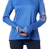 image:imageColumbia Womens Tidal Tee HoodieStormy BlueLight Coral Logo