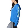 image:imageColumbia Womens Tidal Tee HoodieVivid BlueLime Glow