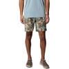 Crushed Blue Ikat Palms