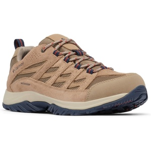 image:imageColumbia Mens Crestwood Hiking Boots  High Traction Lightweight Breathable Wide Fit AvailableAsh Brown  Warp Red