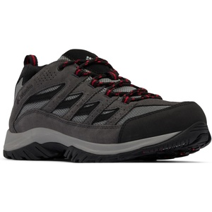 image:imageColumbia Mens Crestwood Hiking Boots  High Traction Lightweight Breathable Wide Fit AvailableDark GreyMountain Red