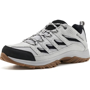 image:imageColumbia Mens Crestwood Hiking Boots  High Traction Lightweight Breathable Wide Fit AvailableGrey IceBlack