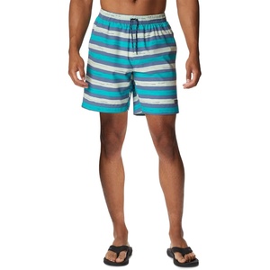 image:imageColumbia Mens Summertide Stretch Printed ShortBright Aqua Marker Stripe