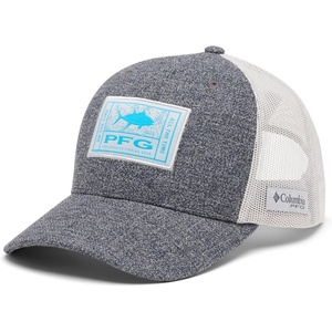 image:imageColumbia UnisexAdult PFG Patch Mesh Snap BackCapGrill HeatherCool Greyon the Line Tuna