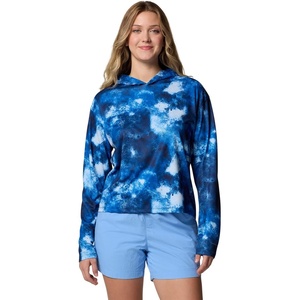 image:imageColumbia Womens Pfg Solar Stream Printed HoodieVivid Blue Seafoamed