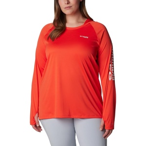 image:imageColumbia Womens Tidal Tee HoodieBright PoppyWhite Logo