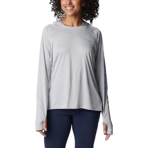 image:imageColumbia Womens Tidal Tee HoodieCool GreyRiptide Logo