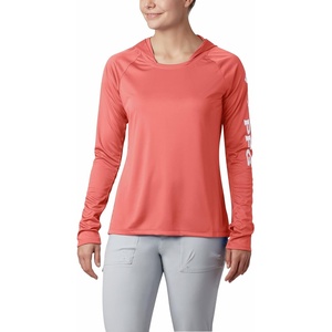 image:imageColumbia Womens Tidal Tee HoodieLycheeWhite Logo