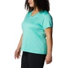 image:imageColumbia Hike Short Sleeve VNeckElectric Turquoise Heather