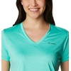 image:imageColumbia Hike Short Sleeve VNeckElectric Turquoise Heather