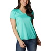 image:imageColumbia Hike Short Sleeve VNeckElectric Turquoise Heather