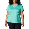 image:imageColumbia Hike Short Sleeve VNeckElectric Turquoise Heather
