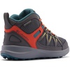 image:imageColumbia Kids Peakfreak Rush Mid Waterproof Little KidBig KidDark GreyCinnabar