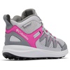 image:imageColumbia Kids Peakfreak Rush Mid Waterproof Little KidBig KidTitanium Grey SteelWild Fuchsia