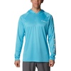 image:imageColumbia Mens PFG Terminal Tackle HoodieAtoll HeatherWhite Logo