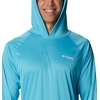 image:imageColumbia Mens PFG Terminal Tackle HoodieAtoll HeatherWhite Logo