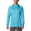 image:imageColumbia Mens PFG Terminal Tackle HoodieAtoll HeatherWhite Logo