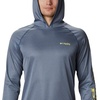 image:imageColumbia Mens PFG Terminal Tackle HoodieCarbon HeatherSunlit Logo