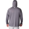 image:imageColumbia Mens PFG Terminal Tackle HoodieCity GreyCocoa Butter Logo