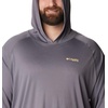 image:imageColumbia Mens PFG Terminal Tackle HoodieCity GreyCocoa Butter Logo