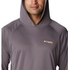 image:imageColumbia Mens PFG Terminal Tackle HoodieCity GreyCocoa Butter Logo