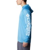 image:imageColumbia Mens PFG Terminal Tackle HoodieCompass Blue HeatherWhite Logo