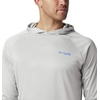 image:imageColumbia Mens PFG Terminal Tackle HoodieCool Grey HeatherVivid Blue Logo