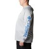 image:imageColumbia Mens PFG Terminal Tackle HoodieCool GreyVivid Blue Logo