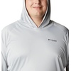 image:imageColumbia Mens PFG Terminal Tackle HoodieCool GreyVivid Blue Logo