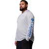 image:imageColumbia Mens PFG Terminal Tackle HoodieCool GreyVivid Blue Logo