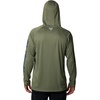 image:imageColumbia Mens PFG Terminal Tackle HoodieCypress HeatherCarbon Logo