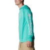 image:imageColumbia Mens PFG Terminal Tackle HoodieElectric Turquoise HeatherCool Grey Logo