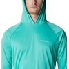 image:imageColumbia Mens PFG Terminal Tackle HoodieElectric Turquoise HeatherCool Grey Logo